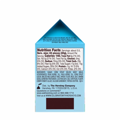 WHOPPERS Malted Milk Mini Eggs Easter Candy Carton Perspective: back