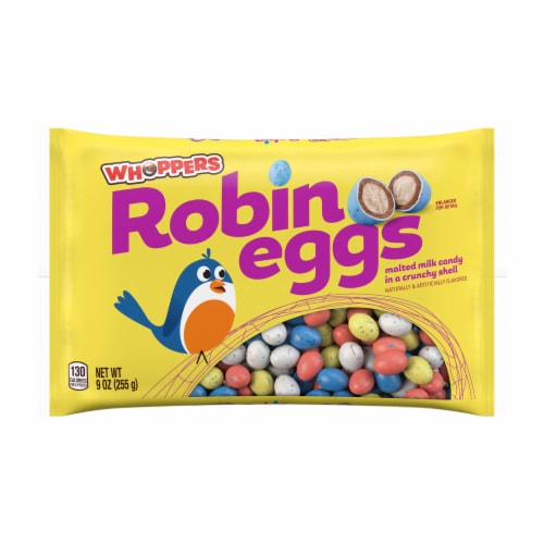 WHOPPERS Robin Eggs Malted Milk Balls Easter Candy Bag Perspective: back