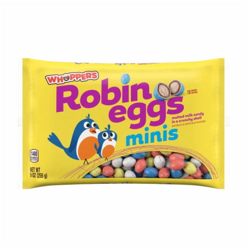 WHOPPERS Robin Eggs Minis Malted Milk Balls Easter Candy Bag Perspective: back