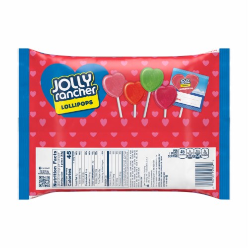 Jolly Rancher Valentine's Lollipops Assortment Perspective: back
