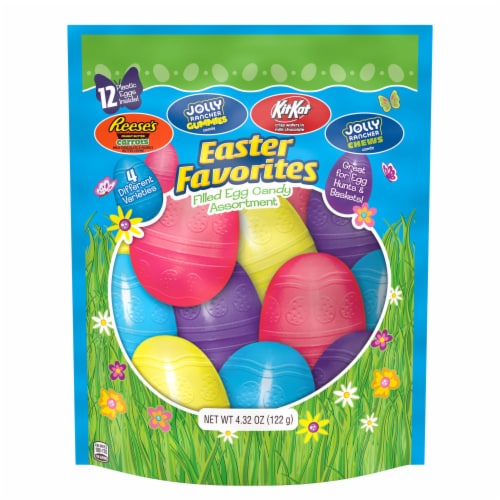 Hershey Assorted Flavored Easter Candy Bag Perspective: back