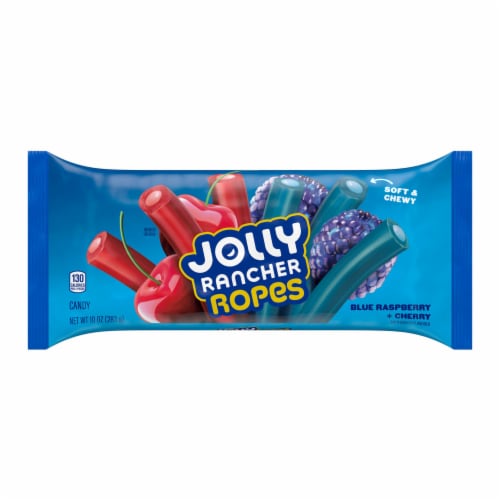 JOLLY RANCHER Ropes Blue Raspberry and Cherry Flavored Candy Bag Perspective: back