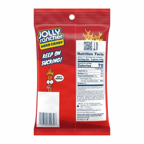 Jolly Rancher Cinnamon Fire Hard Candy Perspective: back