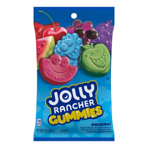 JOLLY RANCHER Gummies Assorted Fruit Flavored Candy Bag Perspective: back