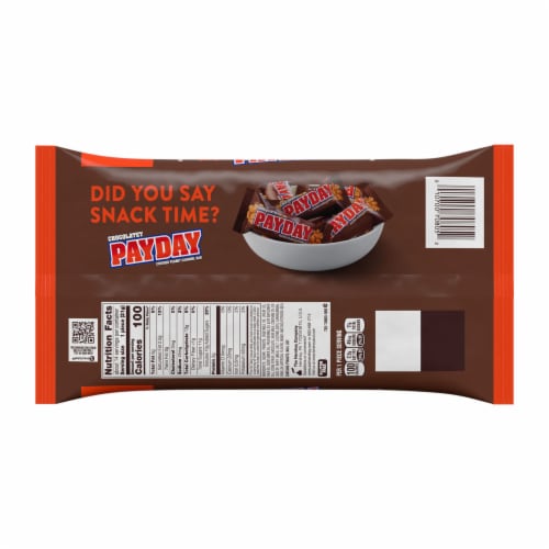 PAYDAY Chocolate Covered Peanut Caramel Snack Size Halloween Candy