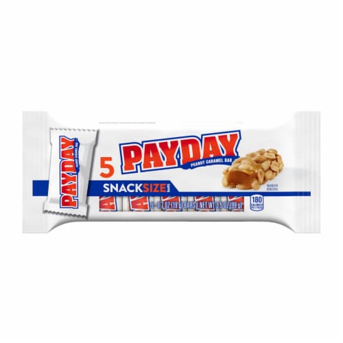 PAYDAY Peanut Caramel Snack Size Candy Bars Perspective: back