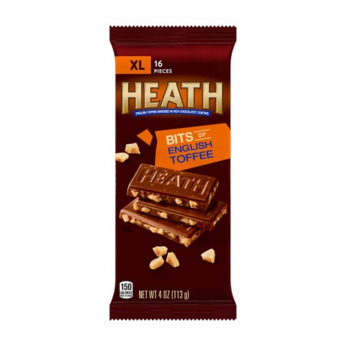 Heath Extra Large Milk Chocolate English Toffee Bar Perspective: back