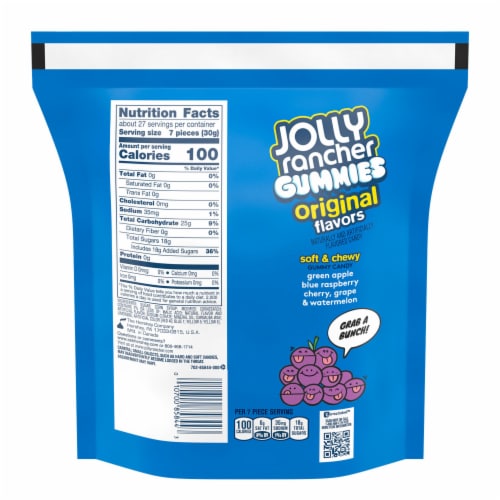 JOLLY RANCHER Gummies Original Fruit Flavored Candy Family Pack Perspective: back