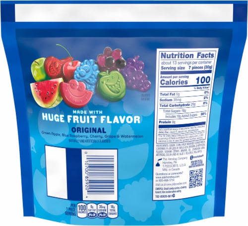 Jolly Rancher Gummy Candy Pouch Perspective: back