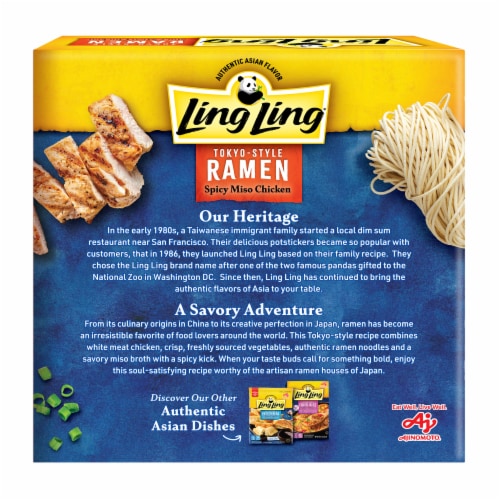 Ling Ling® Spicy Miso Chicken Ramen Perspective: back