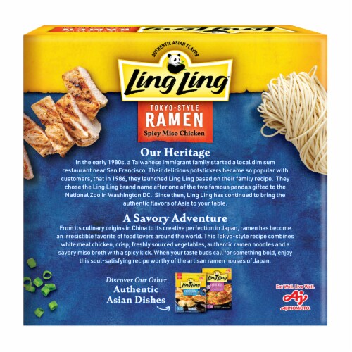 Ling Ling® Spicy Miso Chicken Ramen Perspective: back