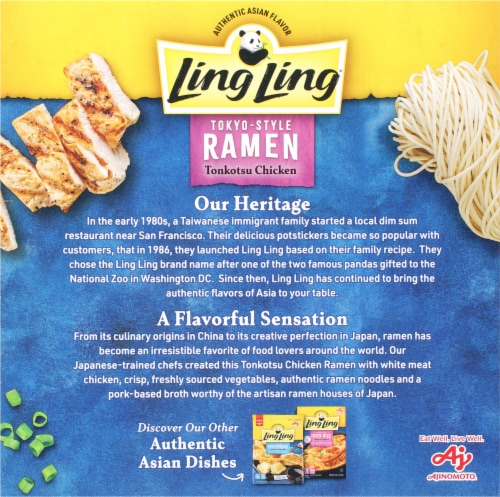 Ling Ling Tonkotsu Chicken Tokyo Style Ramen Frozen Meal Perspective: back
