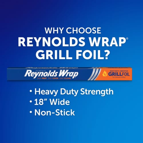 Reynolds Wrap® Grill Heavy Duty Non-Stick Aluminum Foil Perspective: back