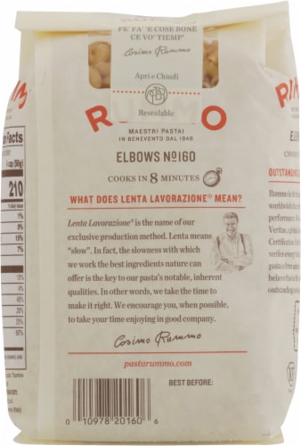 Rummo Elbows Pasta Perspective: back