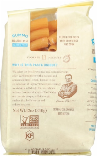 Rummo Gluten Free Rigatoni Perspective: back