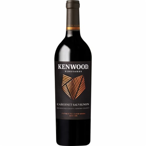 Kenwood Sonoma & Mendocino Counties Cabernet Sauvignon California Red Wine Perspective: back