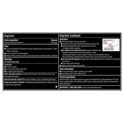 Lotrimin Ultra® Prescription Strength 1 Week Athlete's Foot Cream Treatment Perspective: back