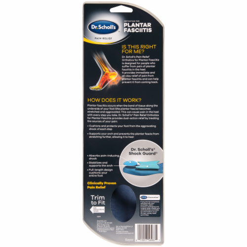 Dr scholl's orthotics for plantar fasciitis on sale