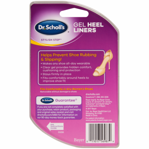 scholl leather heel liners