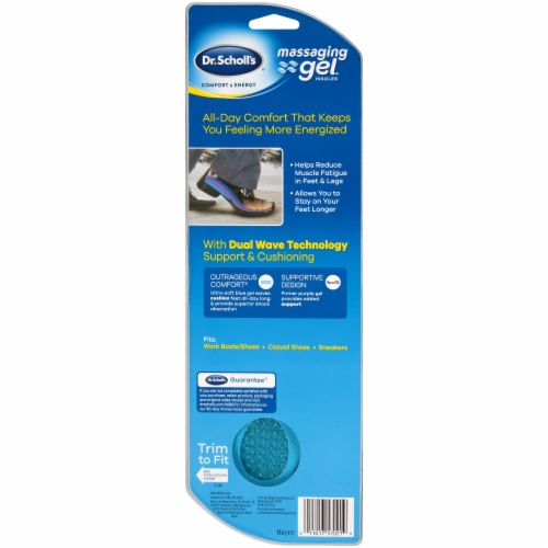 Dr. Scholl's Men's Massaging Gel Insoles Perspective: back