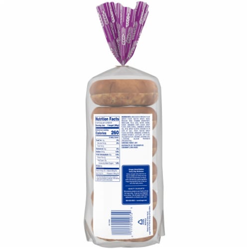 Kroger® Cinnamon Raisin Pre-Sliced Bagels Perspective: back