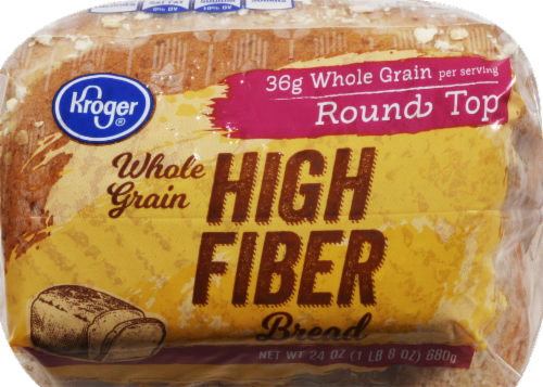 Kroger® Whole Grain High Fiber Bread Perspective: back