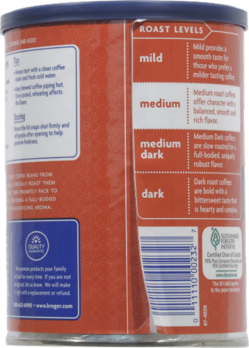 Kroger® Supreme Blend Medium Roast Ground Coffee Perspective: back