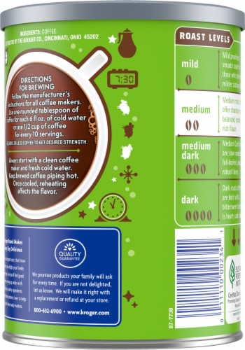 Kroger® Decaf Classic Medium Roast Ground Coffee Perspective: back