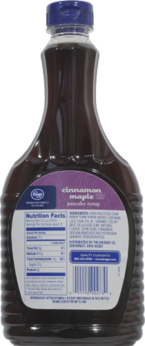 Kroger®  Cinnamon Maple Pancake Syrup Perspective: back