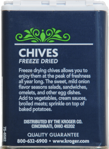 Kroger® Freeze Dried Chives Perspective: back