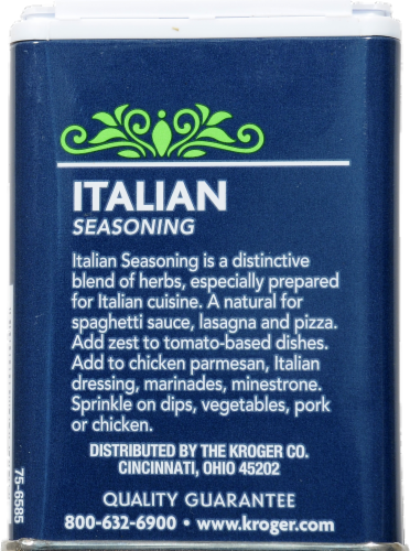Kroger® Italian Seasoning Perspective: back
