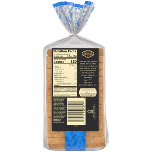 Private Selection® Sourdough Wide Pan Sliced Bread Perspective: back
