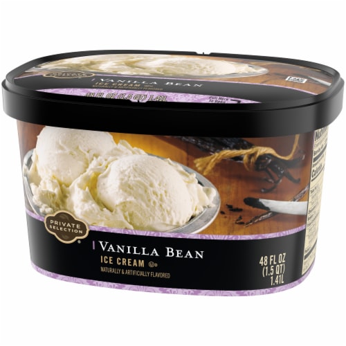 Private Selection® Vanilla Bean Ice Cream Tub Perspective: back
