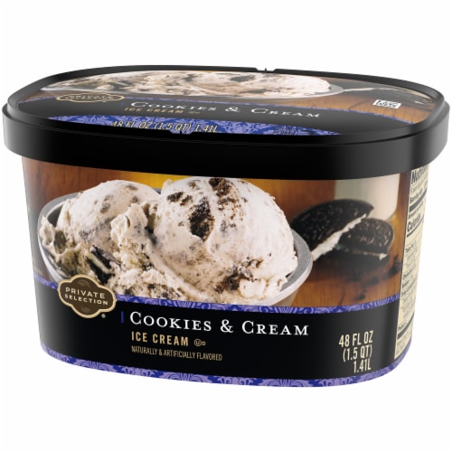 Private Selection® Cookies and Cream Ice Cream Tub Perspective: back