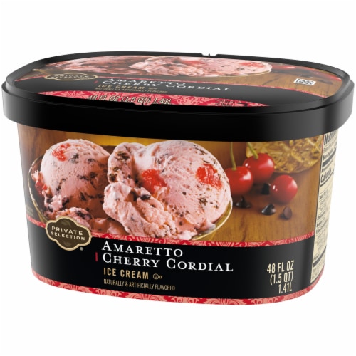 Private Selection® Amaretto Cherry Cordial Ice Cream Tub Perspective: back