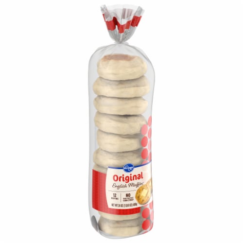 Kroger® Original English Muffins Perspective: back