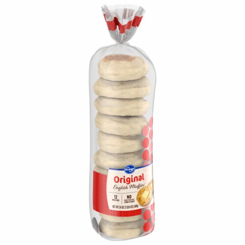 Kroger® Original English Muffins Perspective: back