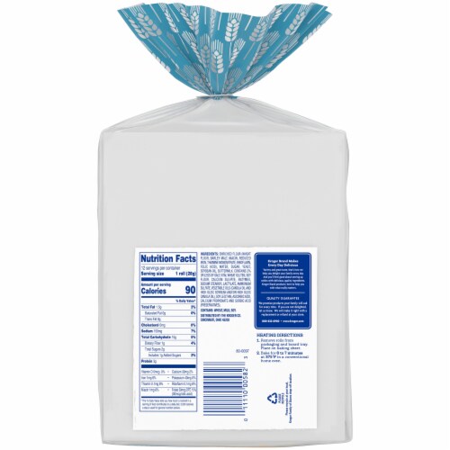 Kroger® Buttermilk Brown & Serve Rolls Perspective: back