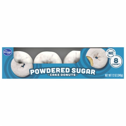 Kroger® Powdered Sugar Cake Donuts Perspective: back