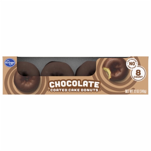 Kroger® Chocolate Coated Cake Donuts Perspective: back
