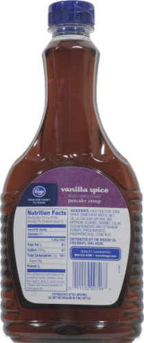 Kroger®  Vanilla Spice Pancake Syrup Perspective: back