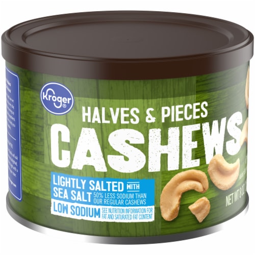 Kroger® Lightly Salted Cashews Halves & Pieces Perspective: back