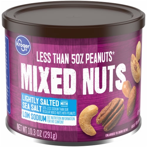 Kroger® Lightly Salted with Sea Salt Mixed Nuts Perspective: back