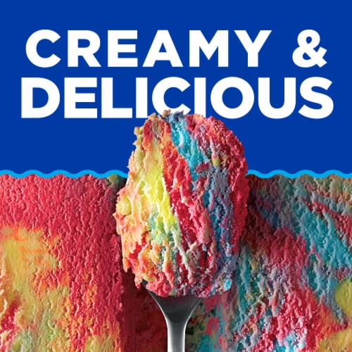 Kroger® Deluxe Tie Dye Burst Light Ice Cream Pint Perspective: back