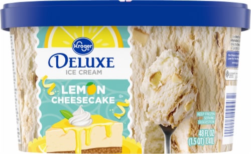 Kroger® Deluxe Lemon Cheesecake Ice Cream Tub Perspective: back