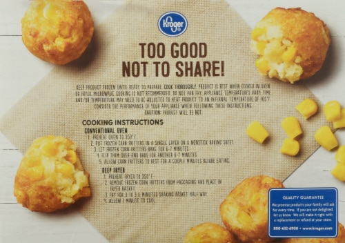 Kroger® Corn Fritters Perspective: back
