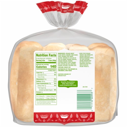 Simple Truth Organic™ Hot Dog Buns Perspective: back