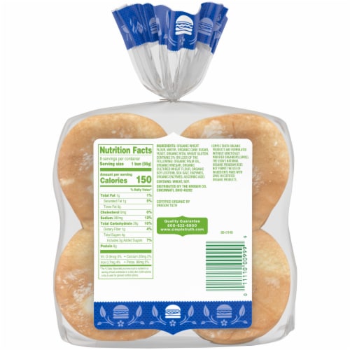 Simple Truth Organic™ Hamburger Buns Perspective: back