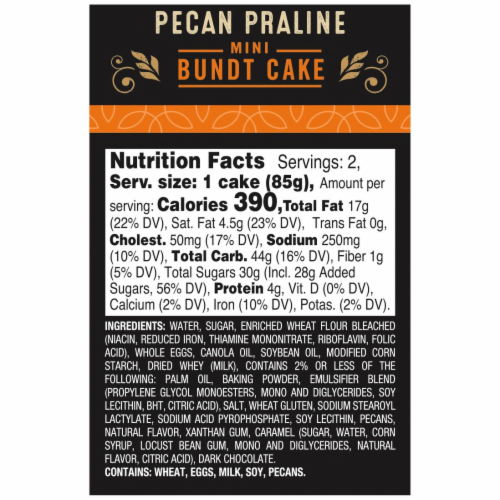Private Selection™ Pecan Praline Mini Bundt Cakes Perspective: back