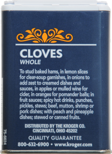 Kroger® Whole Cloves Perspective: back